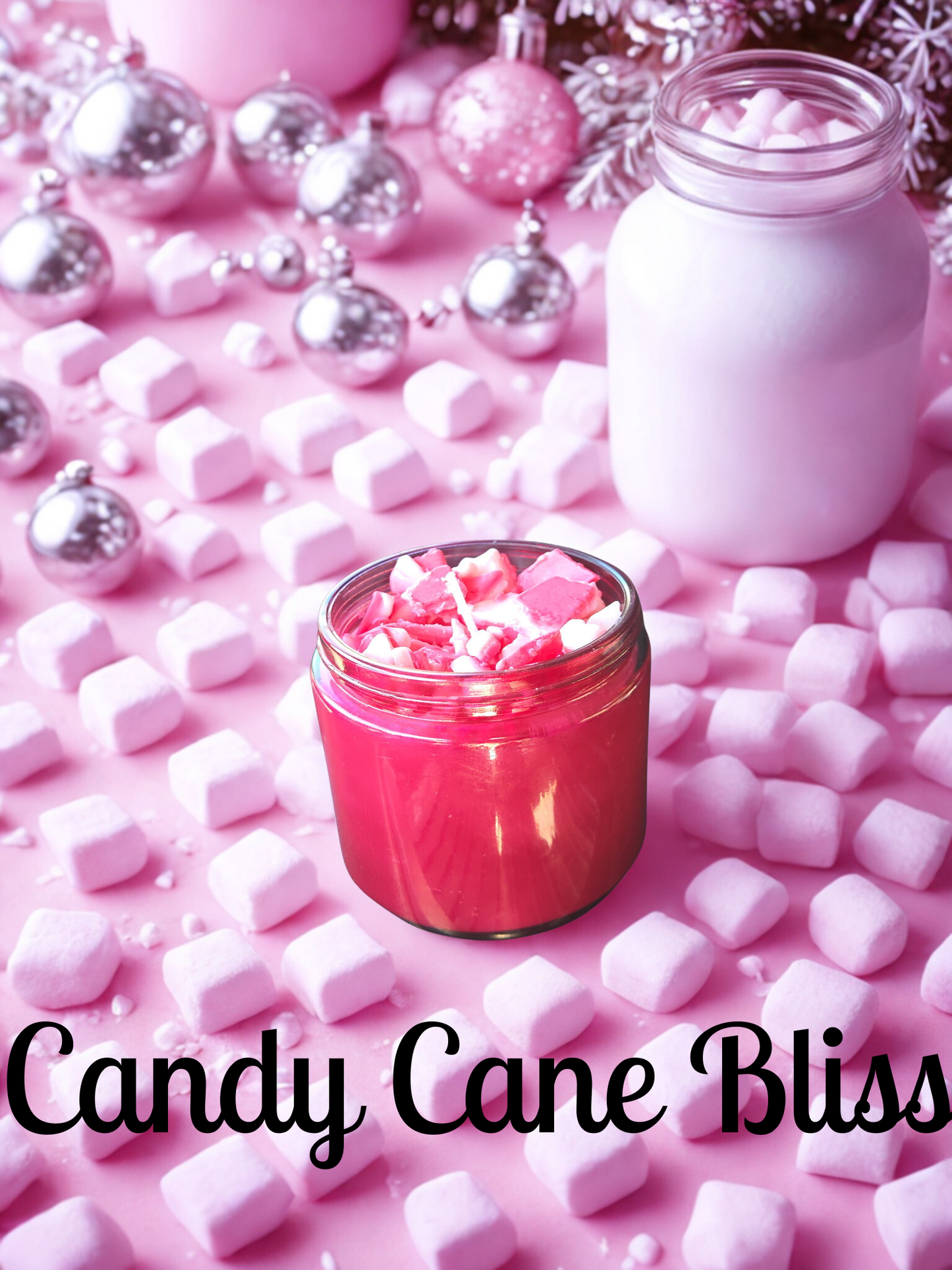 Candy Cane Bliss- 10 oz Candle