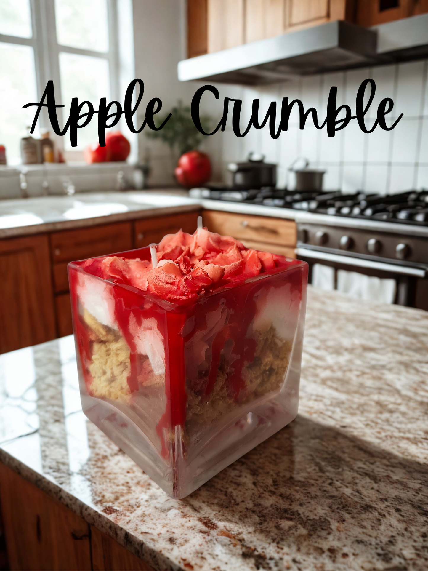 Apple Crumble Candle - Large 12oz Scented Candle