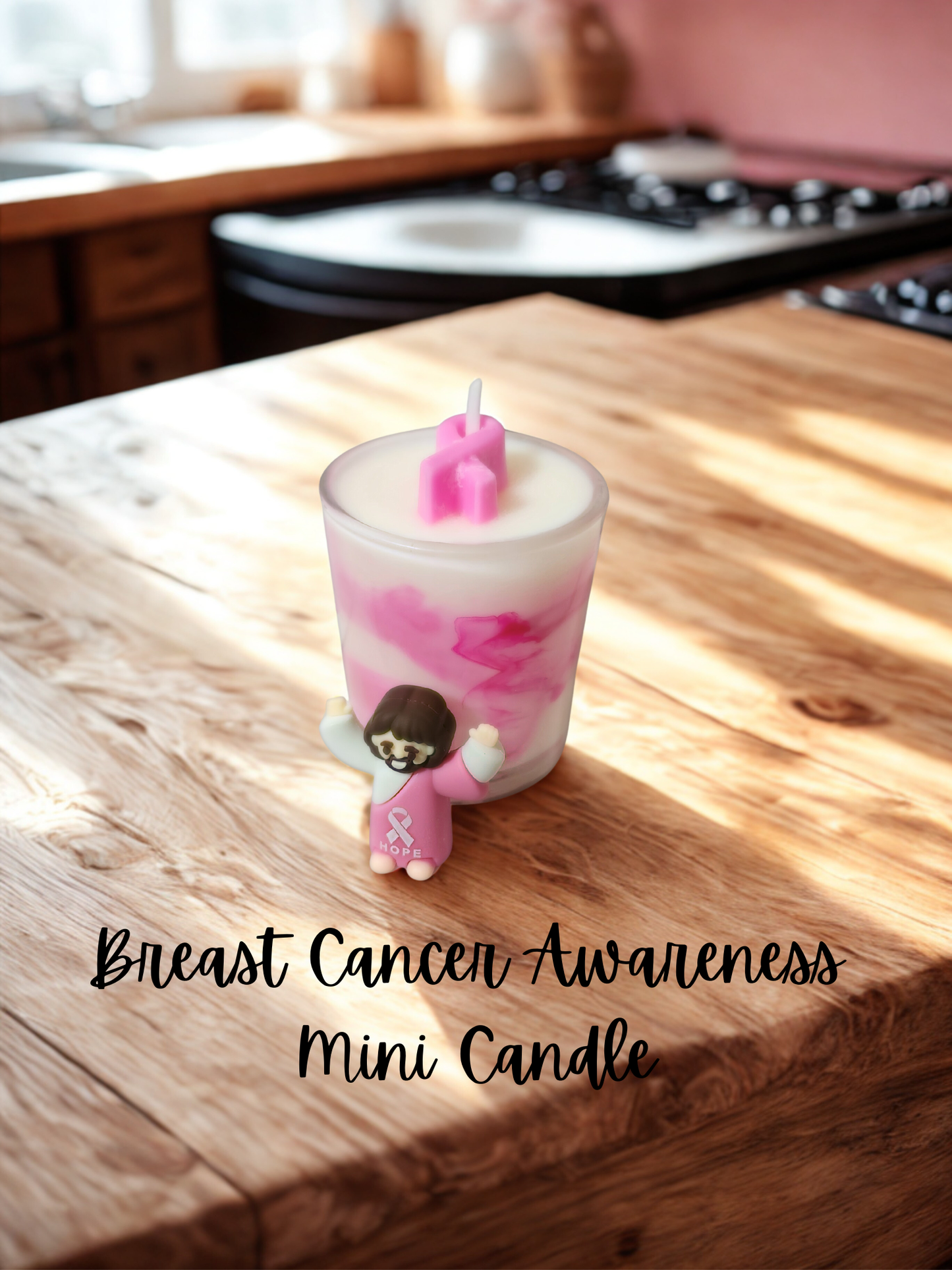 Breast Cancer Awareness- Multiple Sized Candle