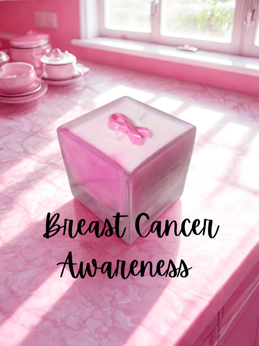 Breast Cancer Awareness- Multiple Sized Candle
