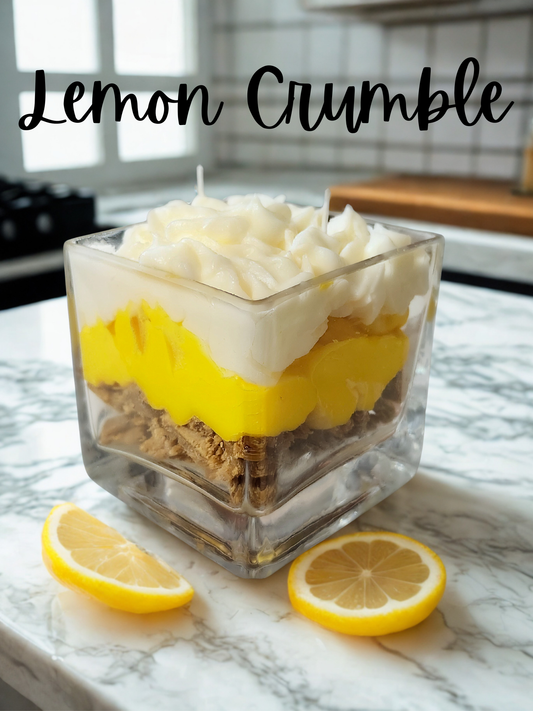 Lemon Crumble Candle - Large 12oz Scented Candle