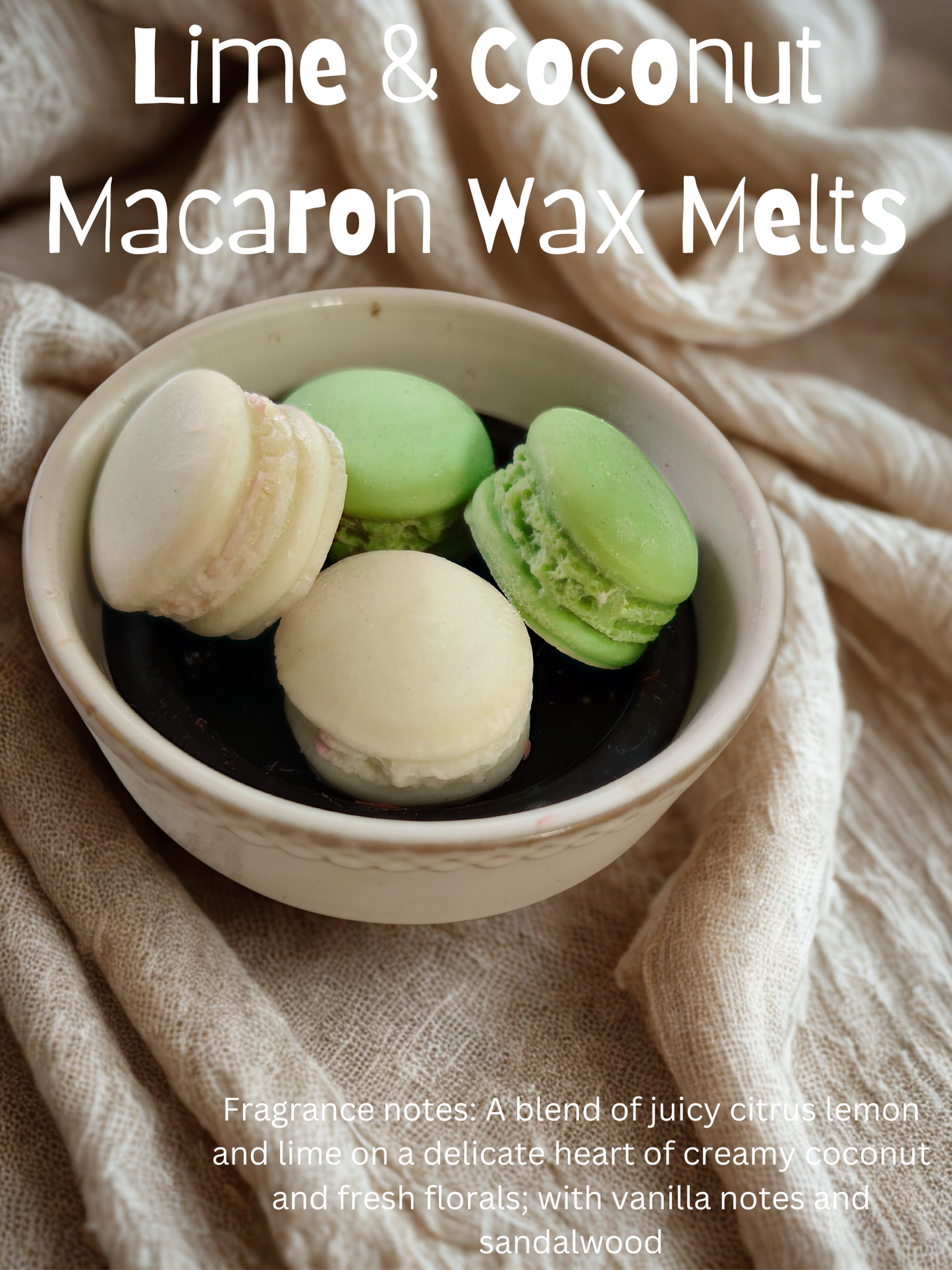 Macarons, 6 count, Multiple Fragrance Options