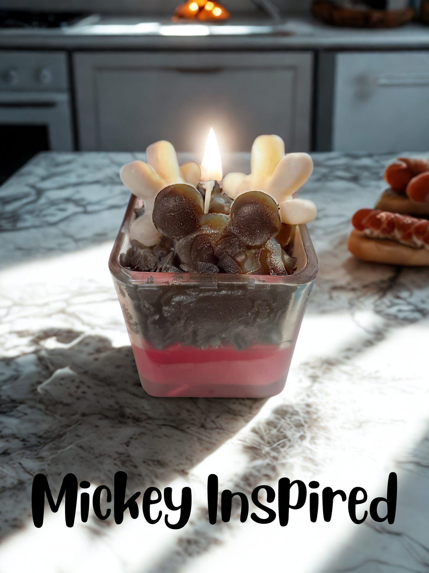Mickey Mouse Inspired Candle- Multiple Sized Candle