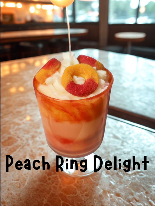 Peach Ring Delight- 10 oz Candle