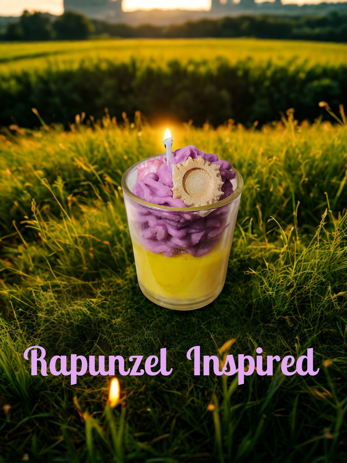 Rapunzel Inspired- Multiple Sized Candle